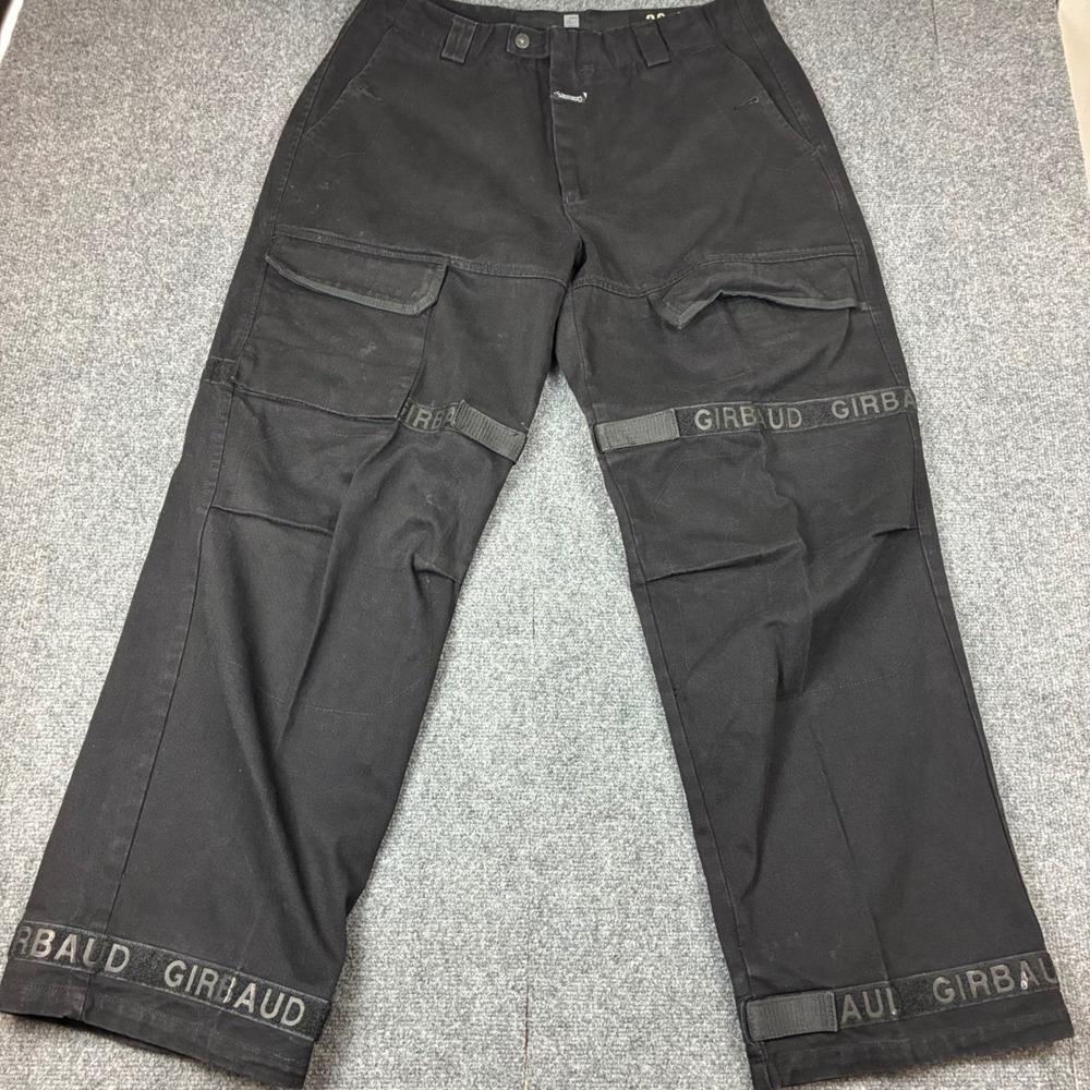 Y2K 90s Marithe Francois Girbaud Shuttle Cargo Pants Black Mens 38 Streetwear
